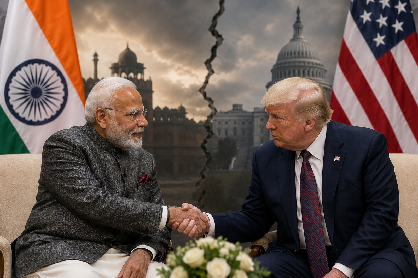 Modi-Trump Meeting Masks Growing India-US Divergence Amid Strategic Shifts